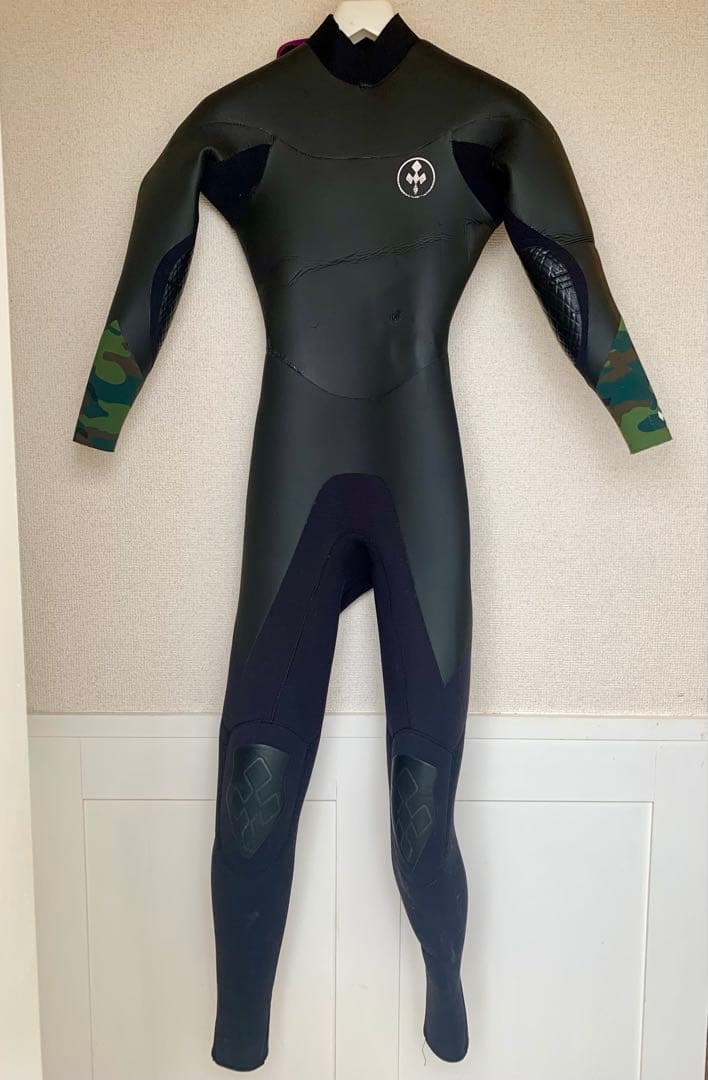 セミドライ ウエットスーツ 5mm ブラック レディース 子供