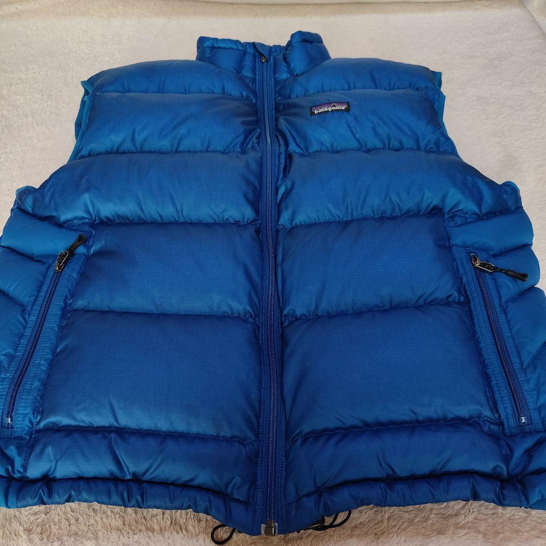 【肉厚】patagonia メンズ ダウンベスト L 青