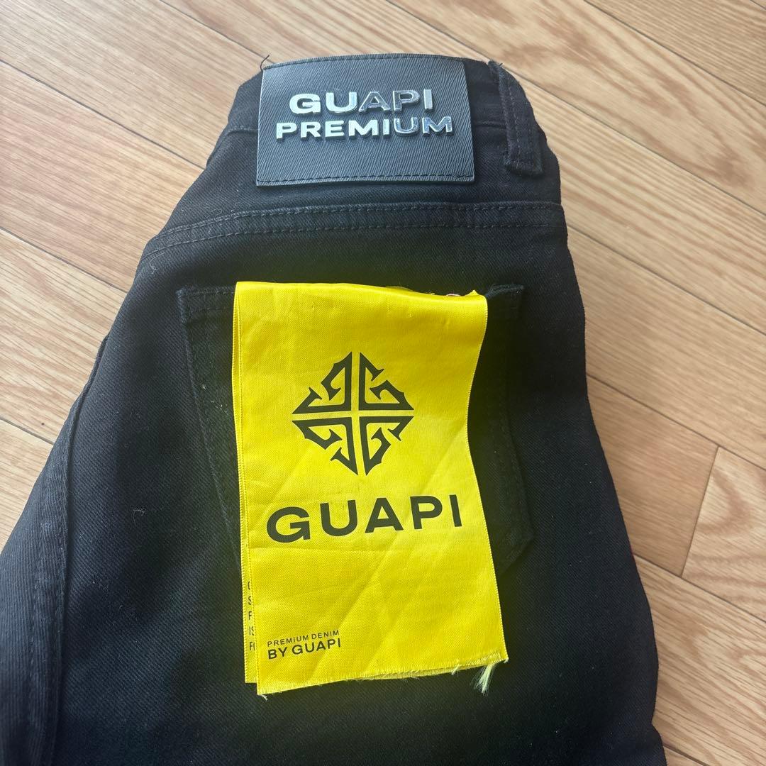 【Good boy】guapi スケルトンフレア パンツ ラインストーン