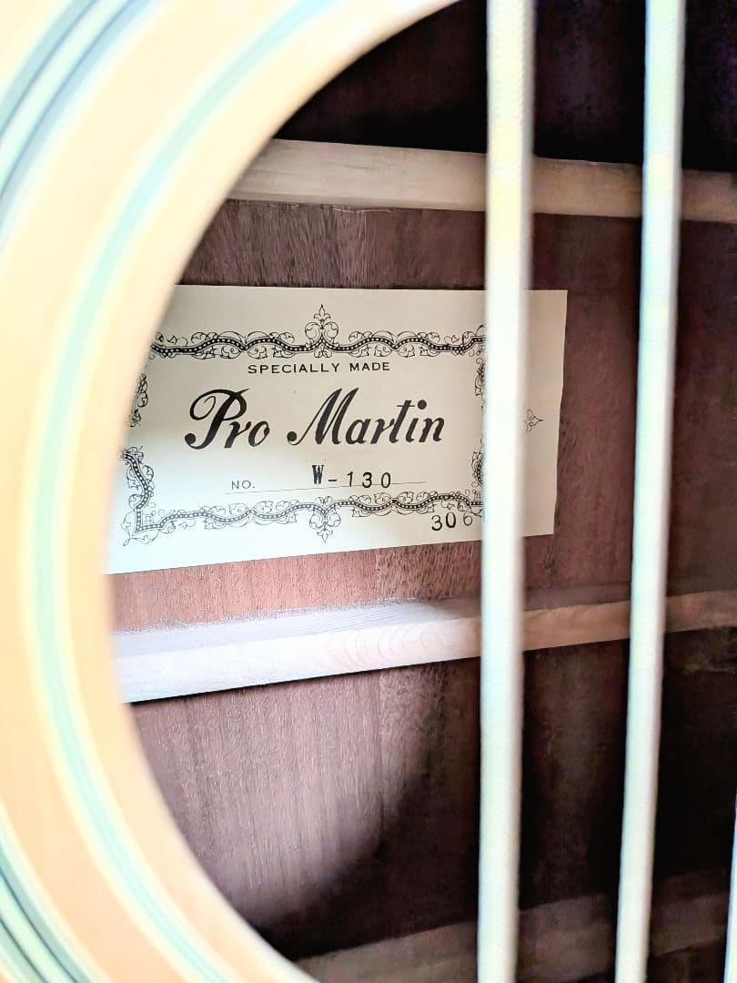 美品 Pro MARTIN ジャパンビンテージアコースティックギター W-130