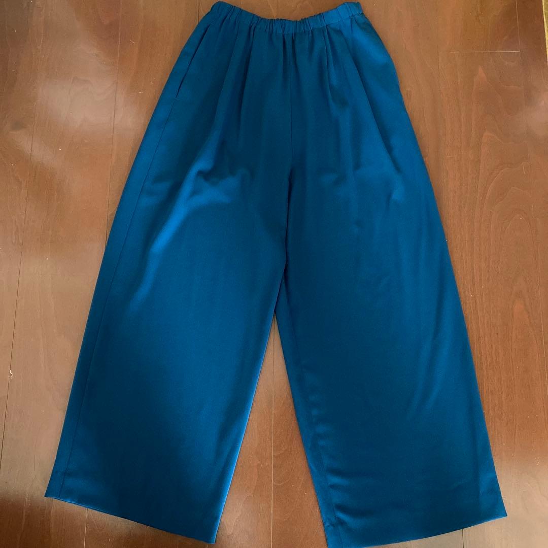 【cres】エンフォルド　RELAX ELASTIC ワイド トラウザーズ