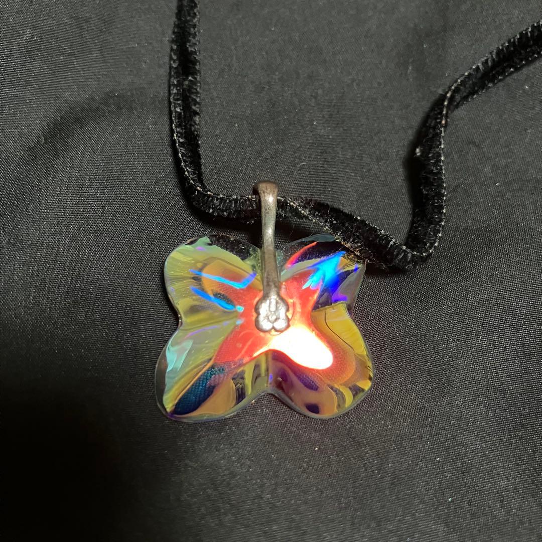 バカラ正規品クリスタル ネックレスオルテンシア フラワーペンダントチョーカー