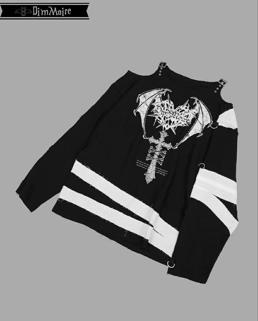 DimMoire【ディムモアール】救済の十字ガーゼトップス/Black