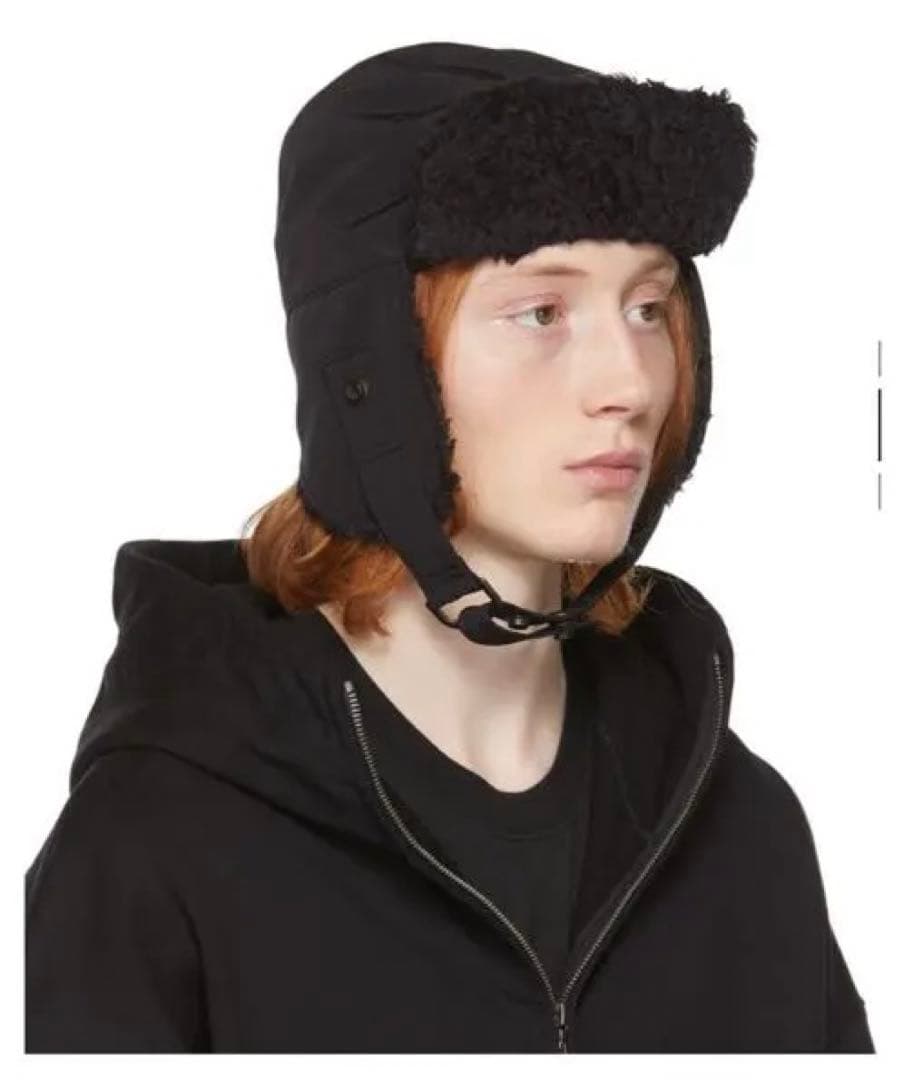 JULIUS HEAVY BOA FLIGHT CAP フライトキャップ 黒