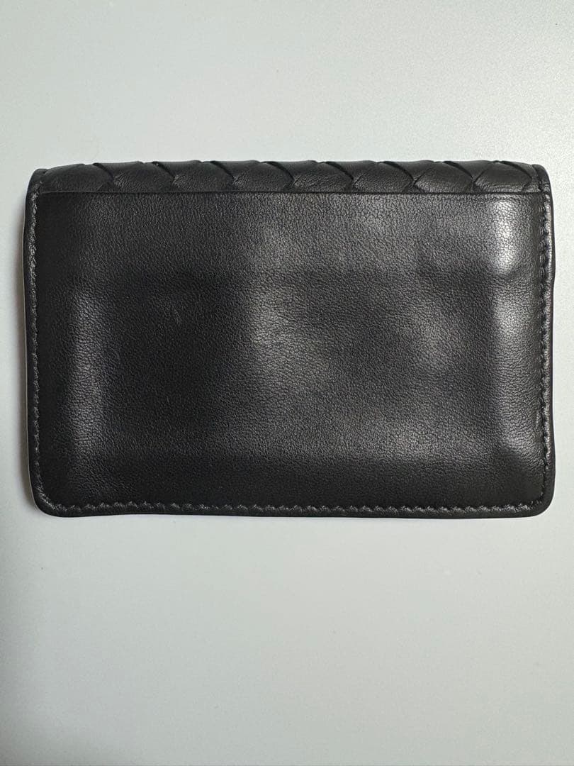 BOTTEGA VENETA ブラック レザー 名刺入れ カードケース 中古品