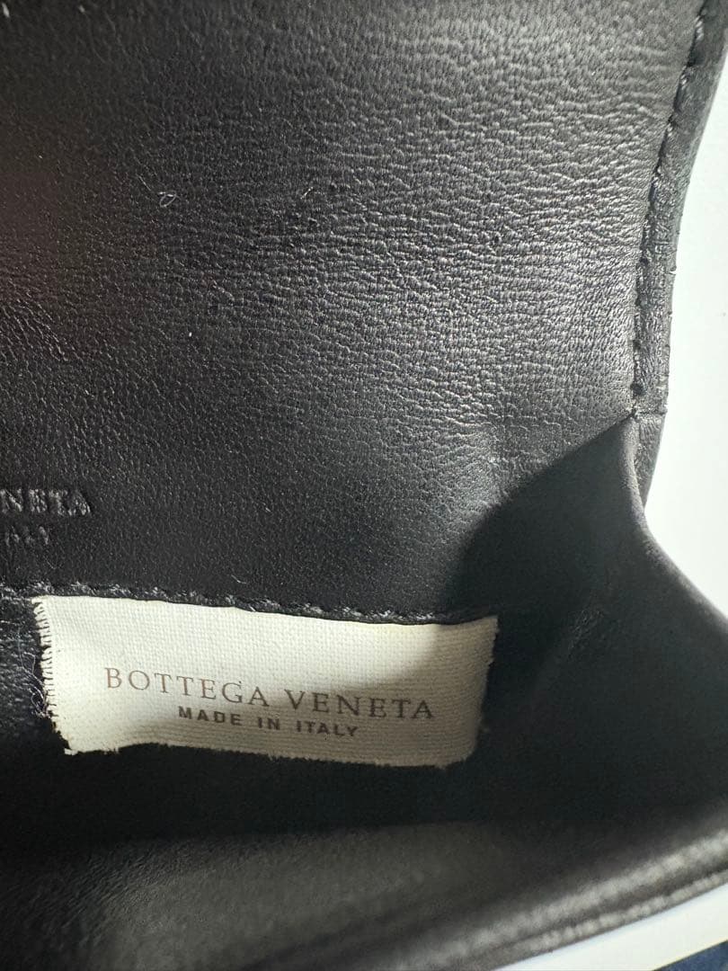 BOTTEGA VENETA ブラック レザー 名刺入れ カードケース 中古品