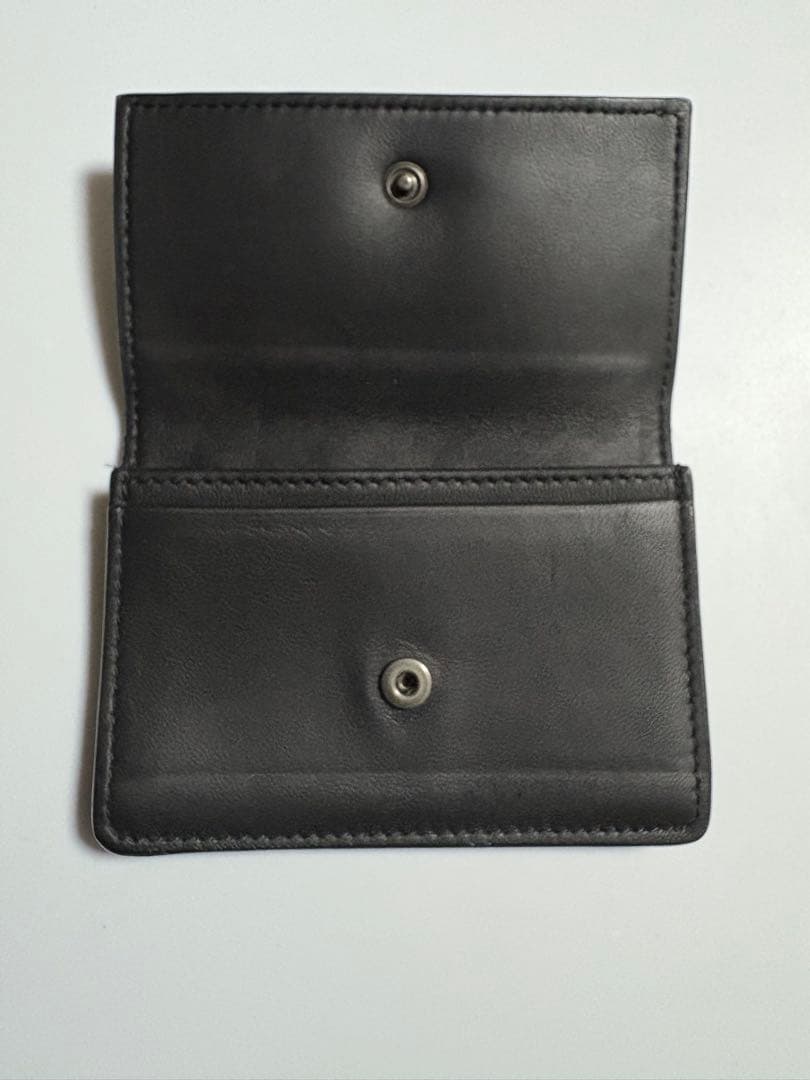 BOTTEGA VENETA ブラック レザー 名刺入れ カードケース 中古品