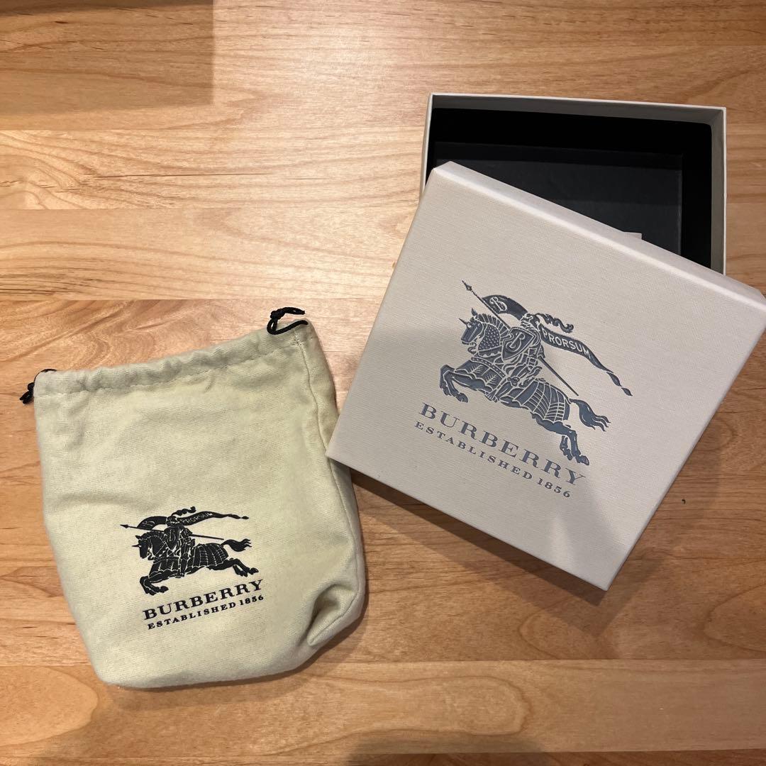 Burberry ブラック チェック柄 ベルト