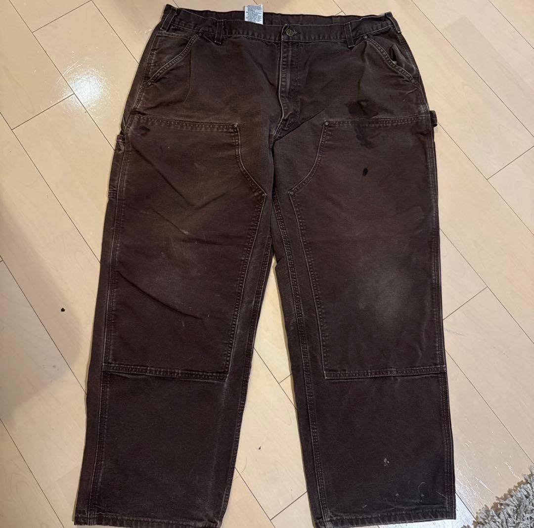 れ*れ様 カーハート ダブルニー 茶色系 W42 メキシコ製
