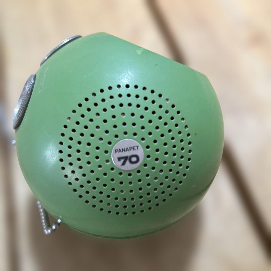 ダ*イ様 ナショナルパナソニック R-70 吊り下げ可能AMラジオ　グリーン