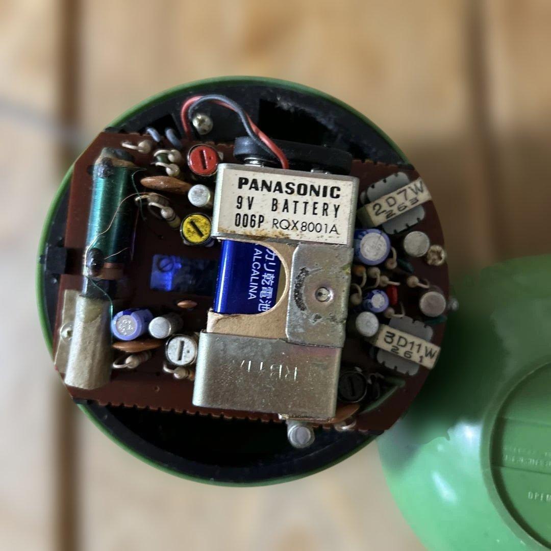 ダ*イ様 ナショナルパナソニック R-70 吊り下げ可能AMラジオ　グリーン