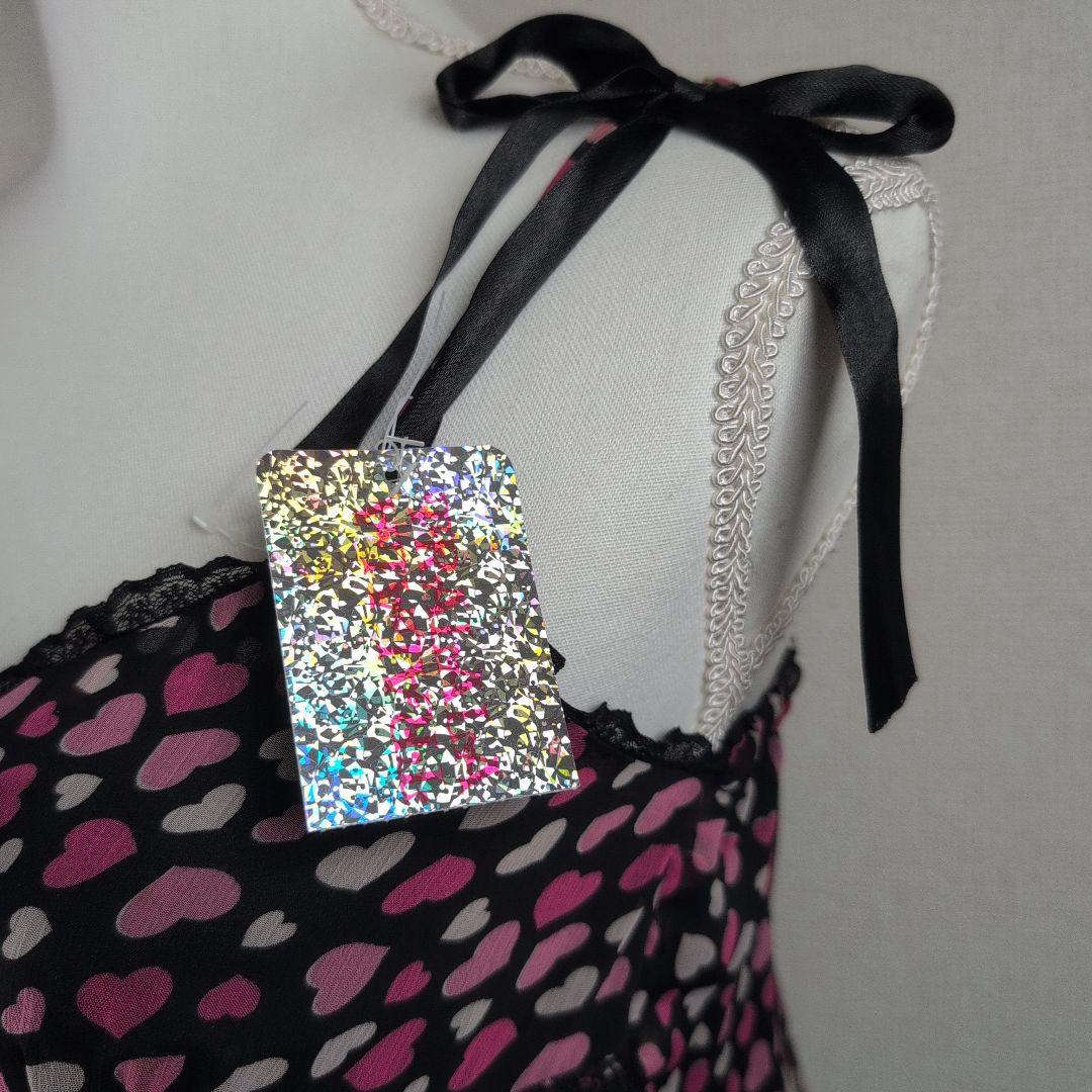 最安値♡希少 TRALALA トゥララ ハート柄リボン付きキャミソール 姫ギャル