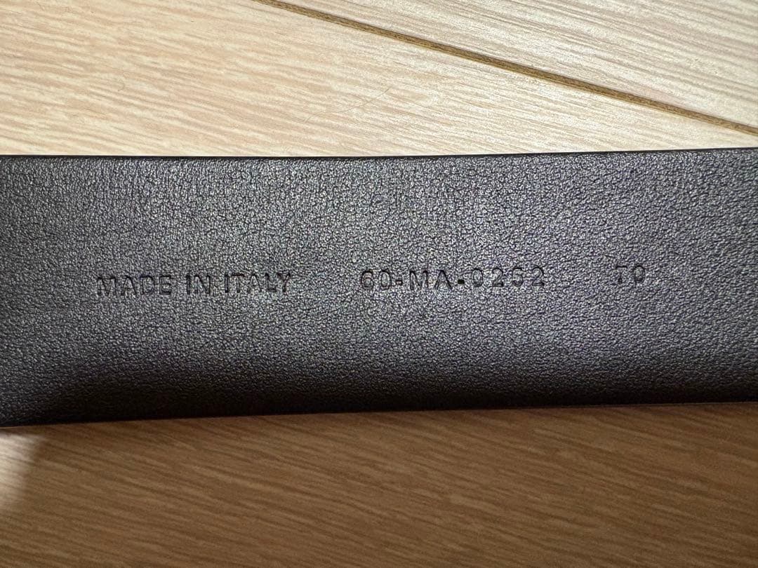 Dior 黒 レザー ベルト 金色バックル　ベルト70