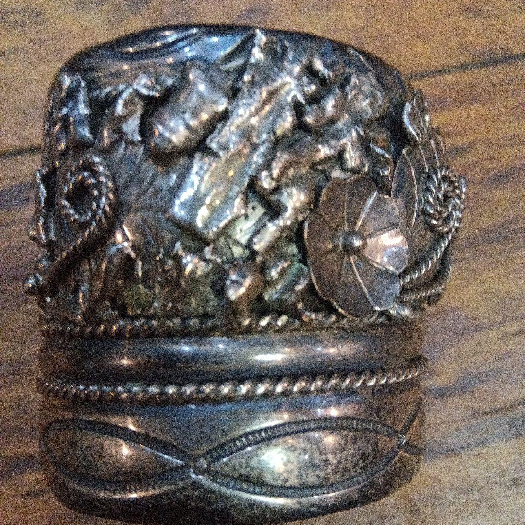 シルバー ターコイズ オープンバングル