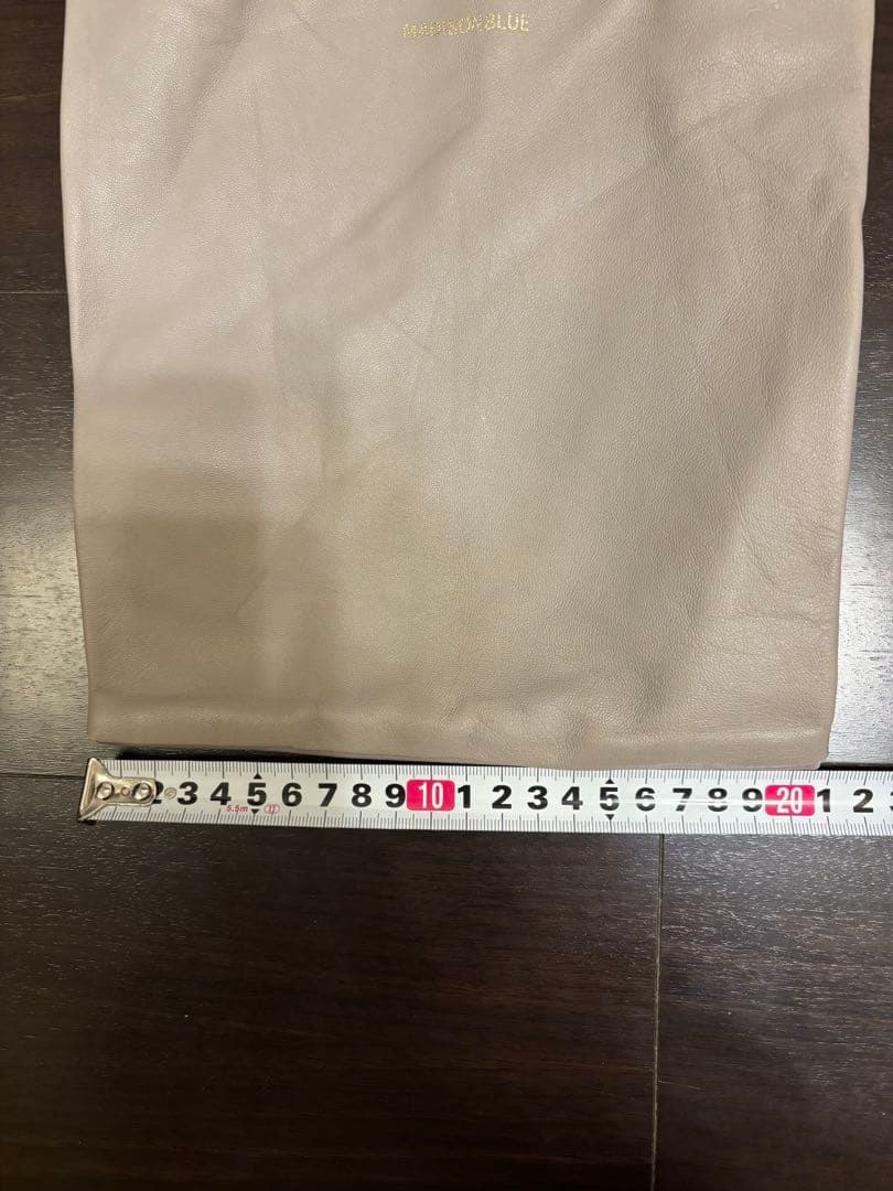 マディソンブルー　トートバッグ ライトグレー ミニバッグ レザー