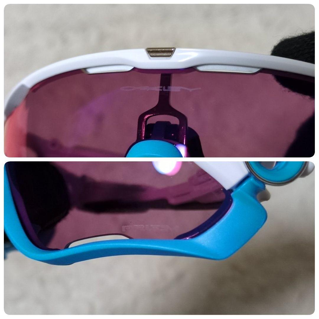 付属品完備 OAKLEY オークリー JAWBREAKER アイウェア 白 青