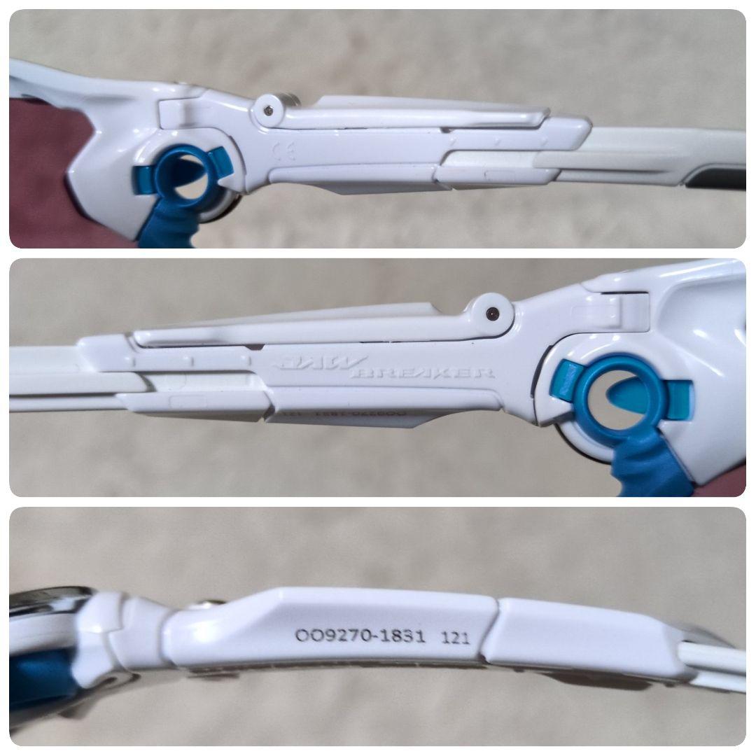 付属品完備 OAKLEY オークリー JAWBREAKER アイウェア 白 青