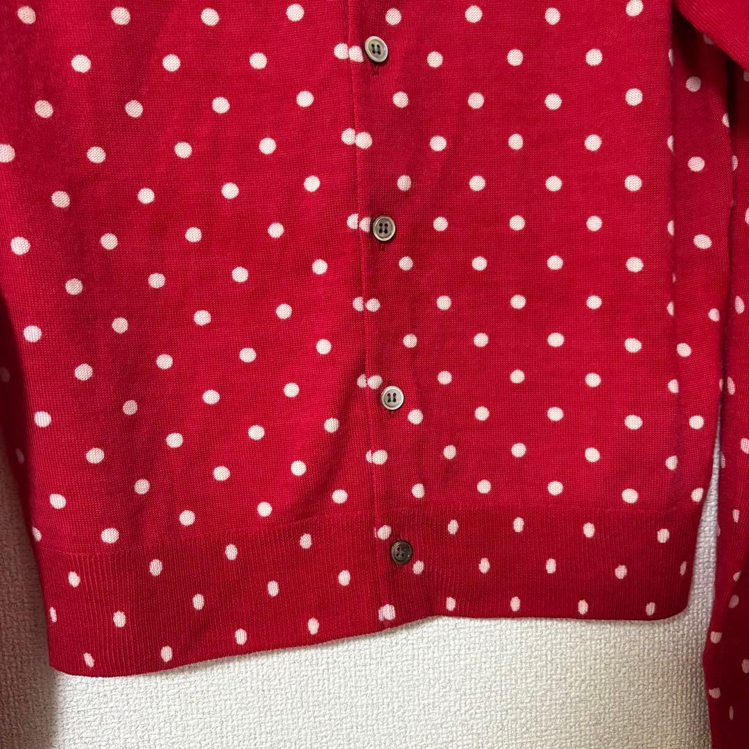 コムデギャルソンガール★レディース★カーディガン（赤×白の水玉）