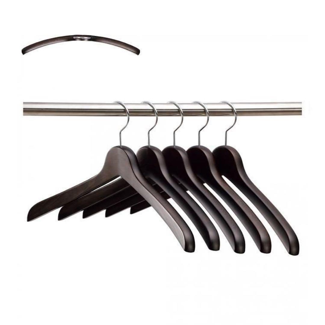 新品未開封 中田ハンガー ナカタ ジャケットハンガー シャツハンガー 木製 4本