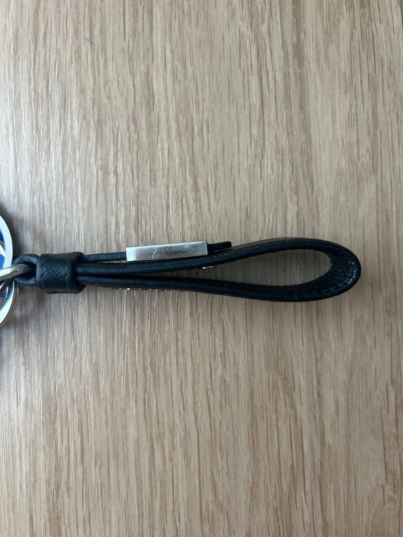 PRADA ブラック ナイロン キーホルダー