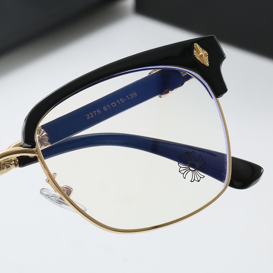 装飾ゴールド伊達メガネ 「クロムハーツ好き必見‼︎」メガネ サングラス