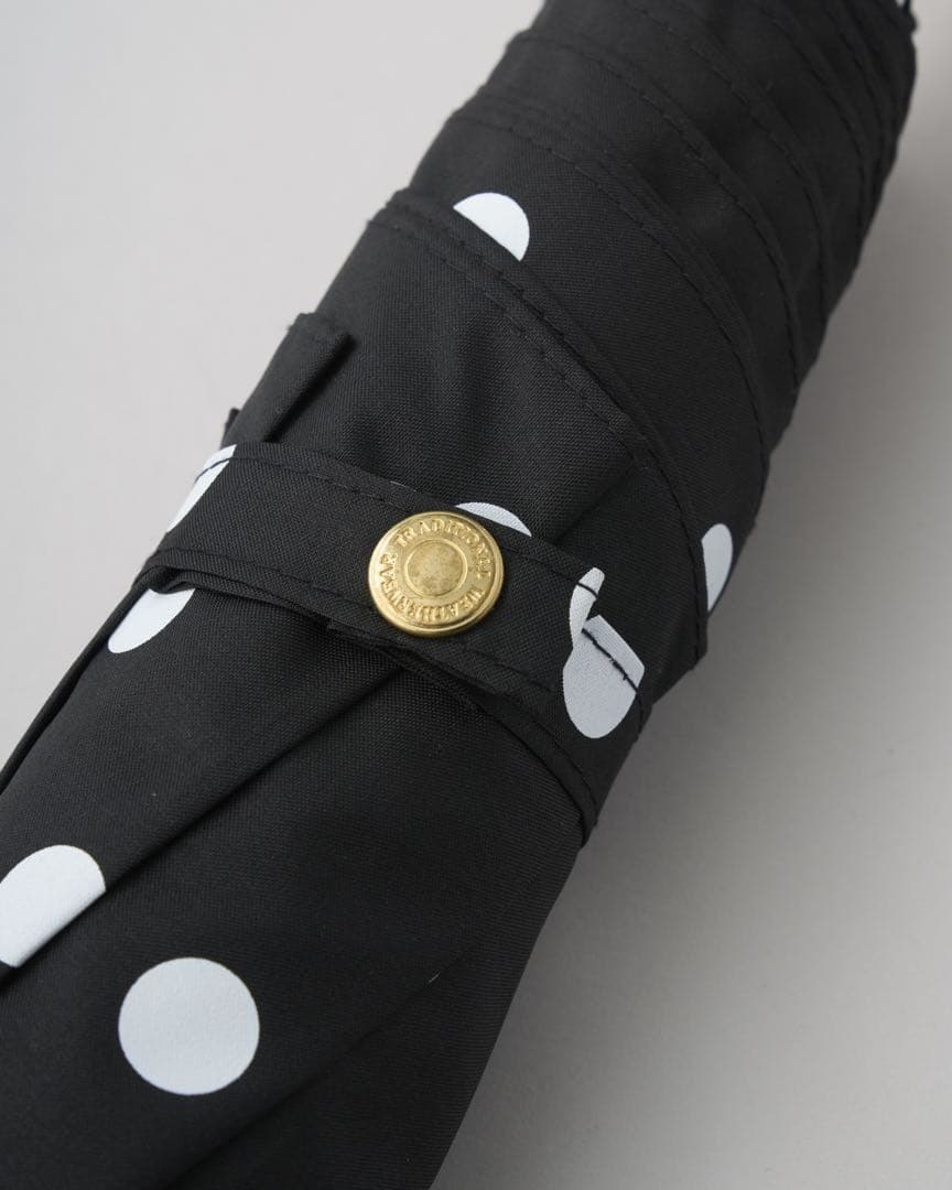 ✨美品　トラディショナルウェザー　晴雨兼用折り畳み傘　ドット柄　UV加工