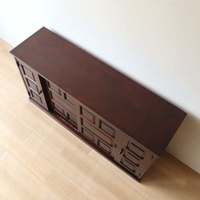 アンティーク 北海道民芸家具 下駄箱 サイドボード 収納棚 古家具