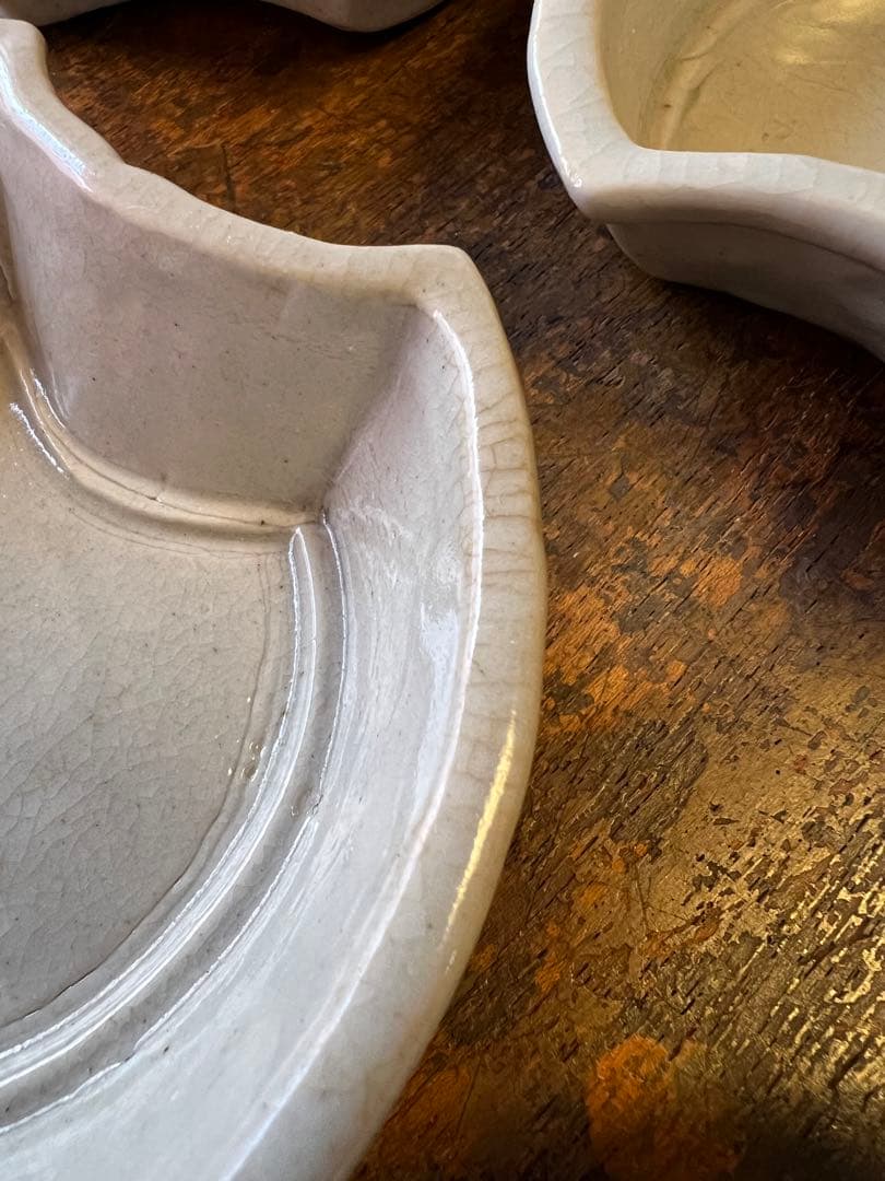 分銅型小鉢9枚セット　アンティーク　古陶磁器　白磁　レトロ　食器　古道具　古民家