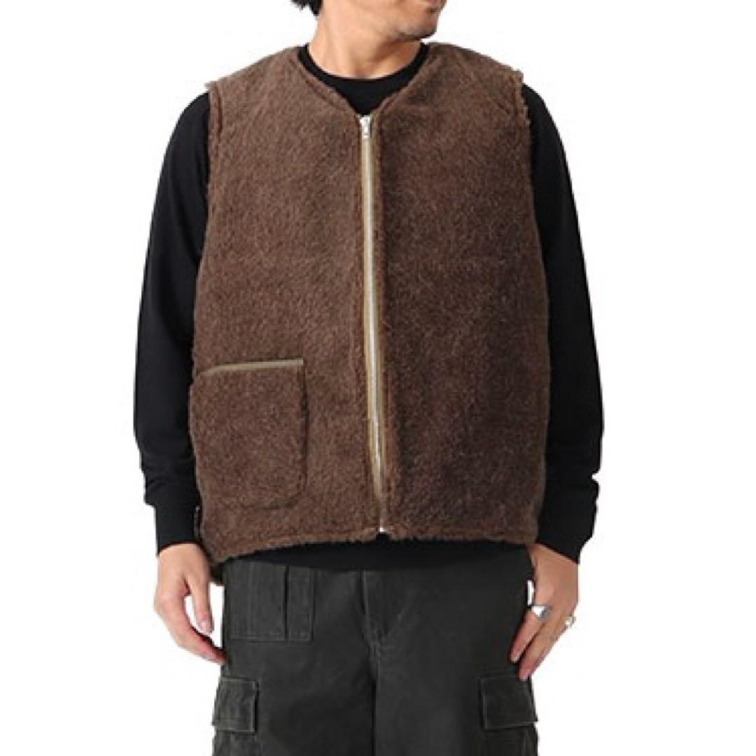 Nigel Cabourn N-1 アルパカウールボア リバーシブルデッキベスト