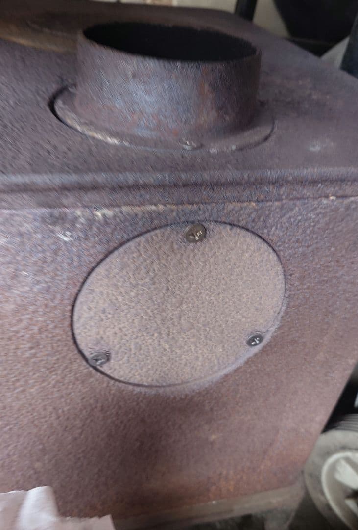 たのメル便送料込 薪ストーブ 鋳鉄製 煙突接続口付き