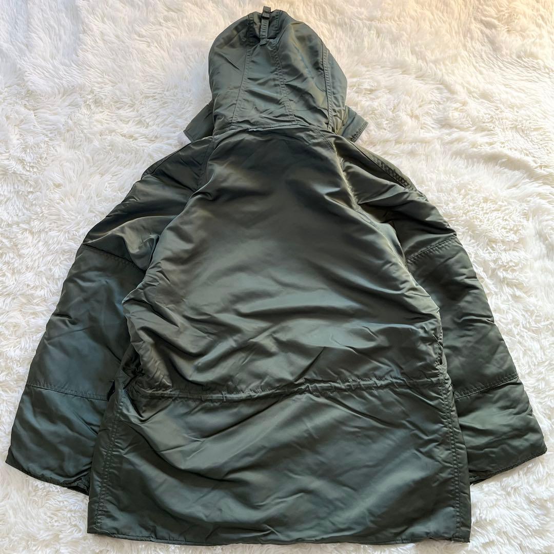 アルファインダストリーズ USA製 N-3B フライトジャケット L セージ