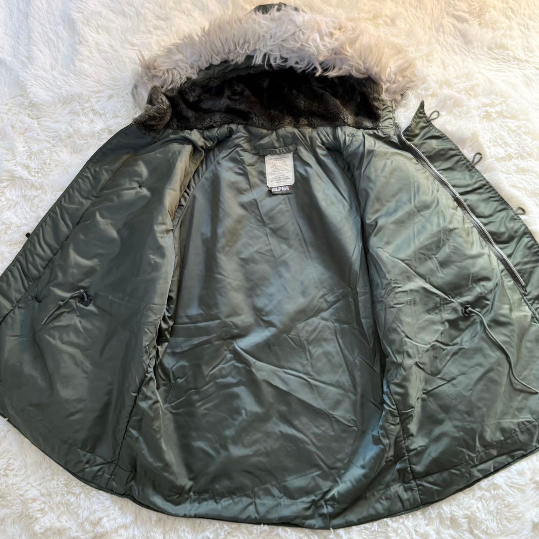 アルファインダストリーズ USA製 N-3B フライトジャケット L セージ