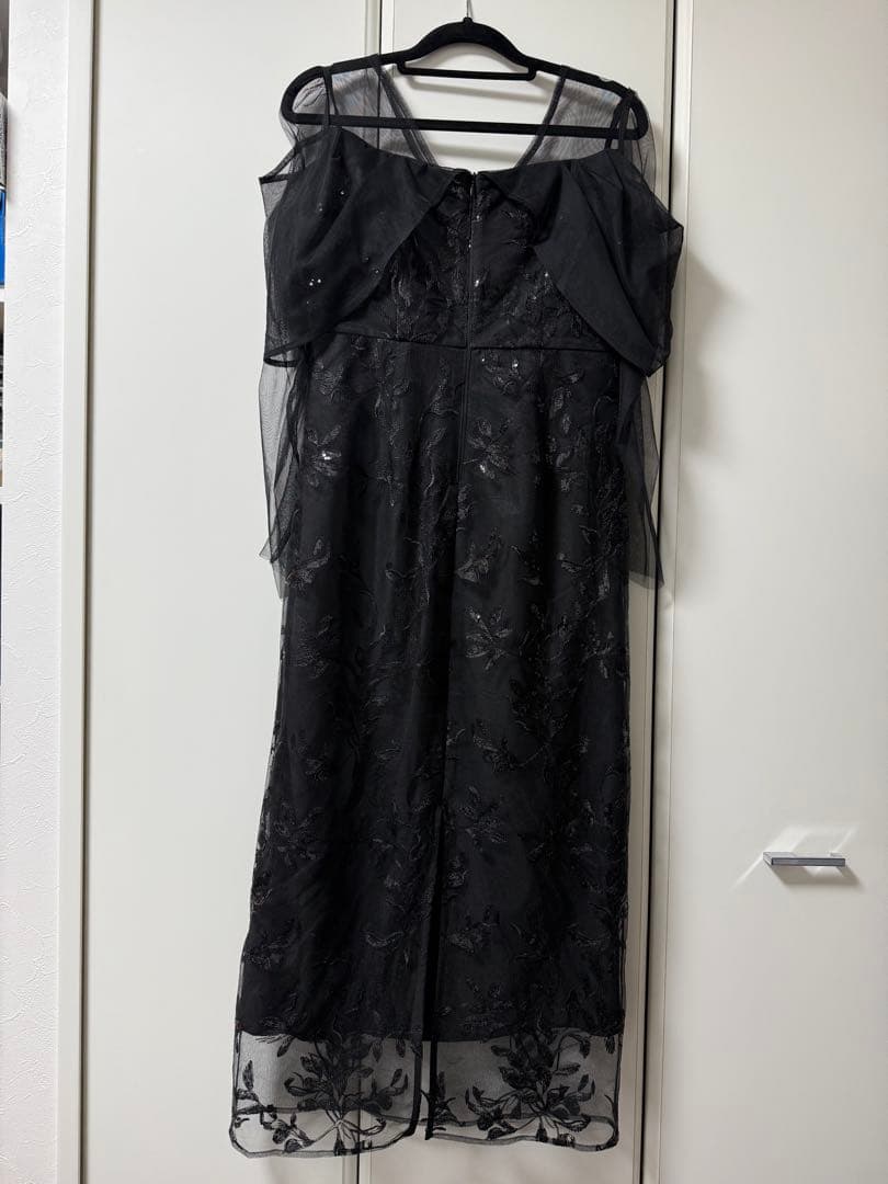 Leja Mサイズ チュールロングスリーブリーフIラインドレスワンピース