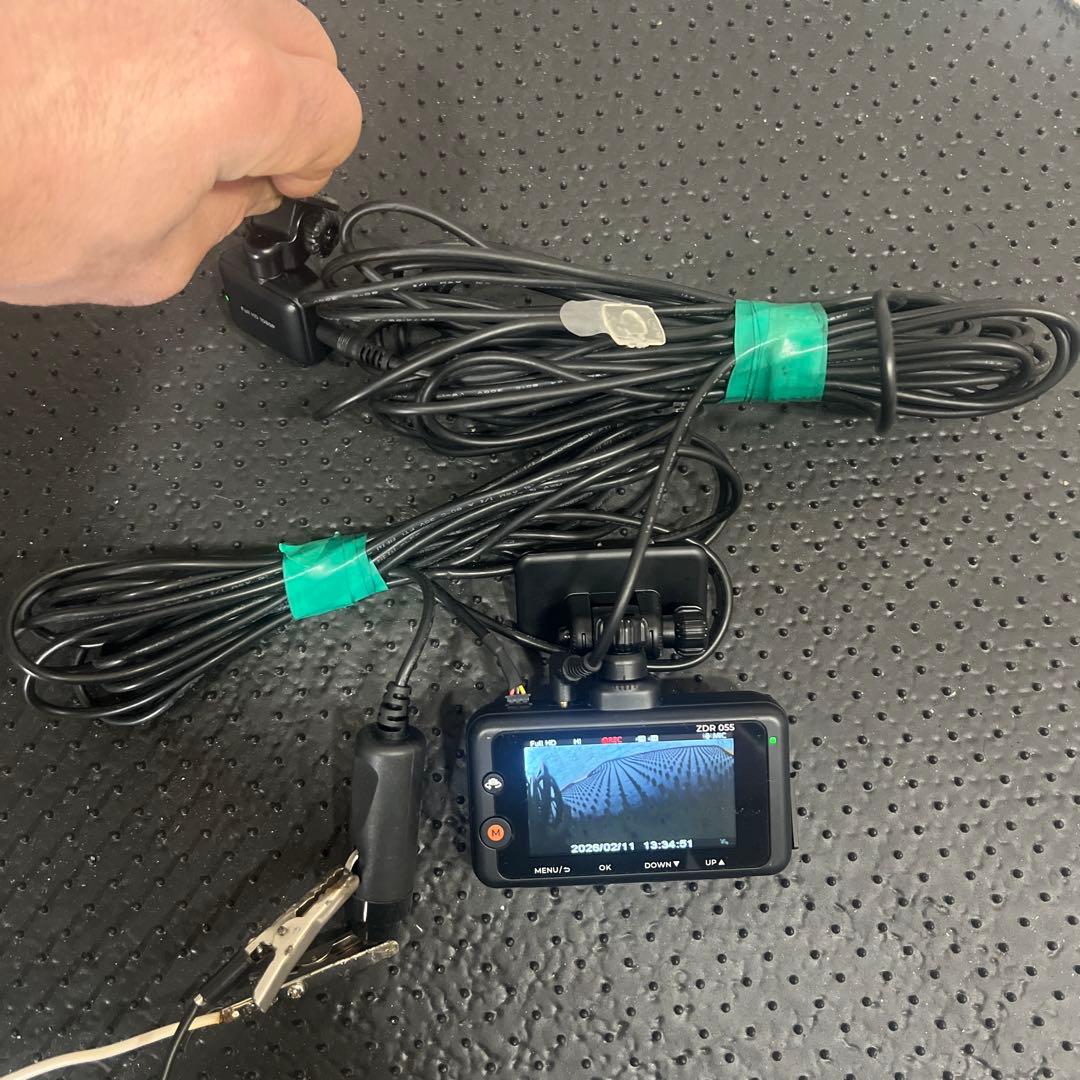 COMTEC ZDR055カメラ、良好な状態、フロントカメラとリアカメラ