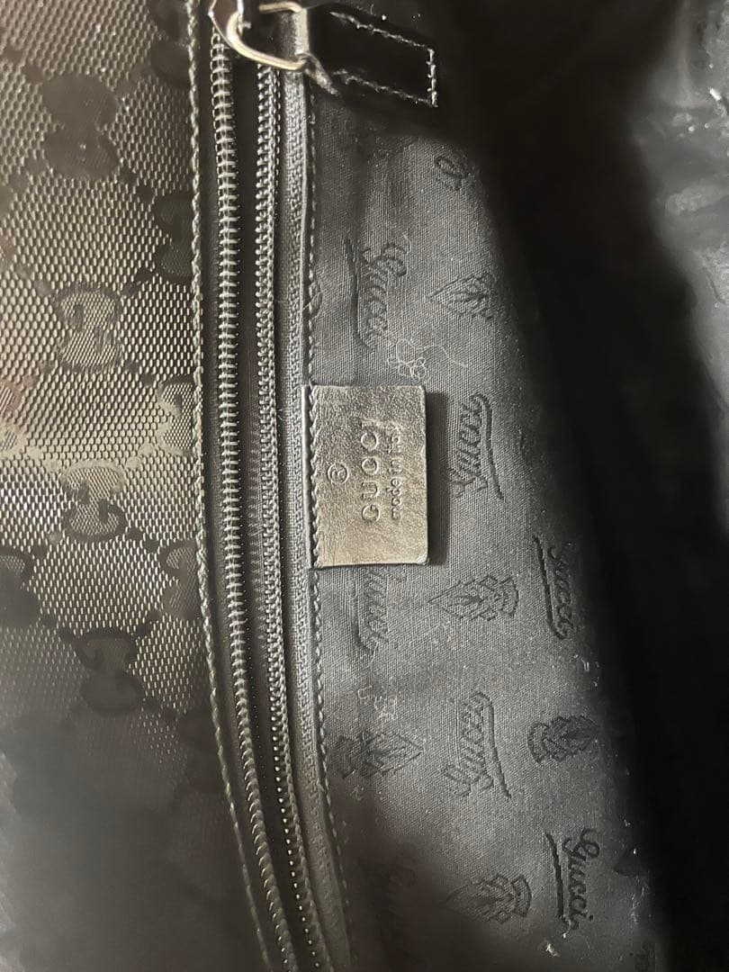 グッチ インプリメ メッセンジャーバッグ ショルダー GG柄 大容量 A4 黒
