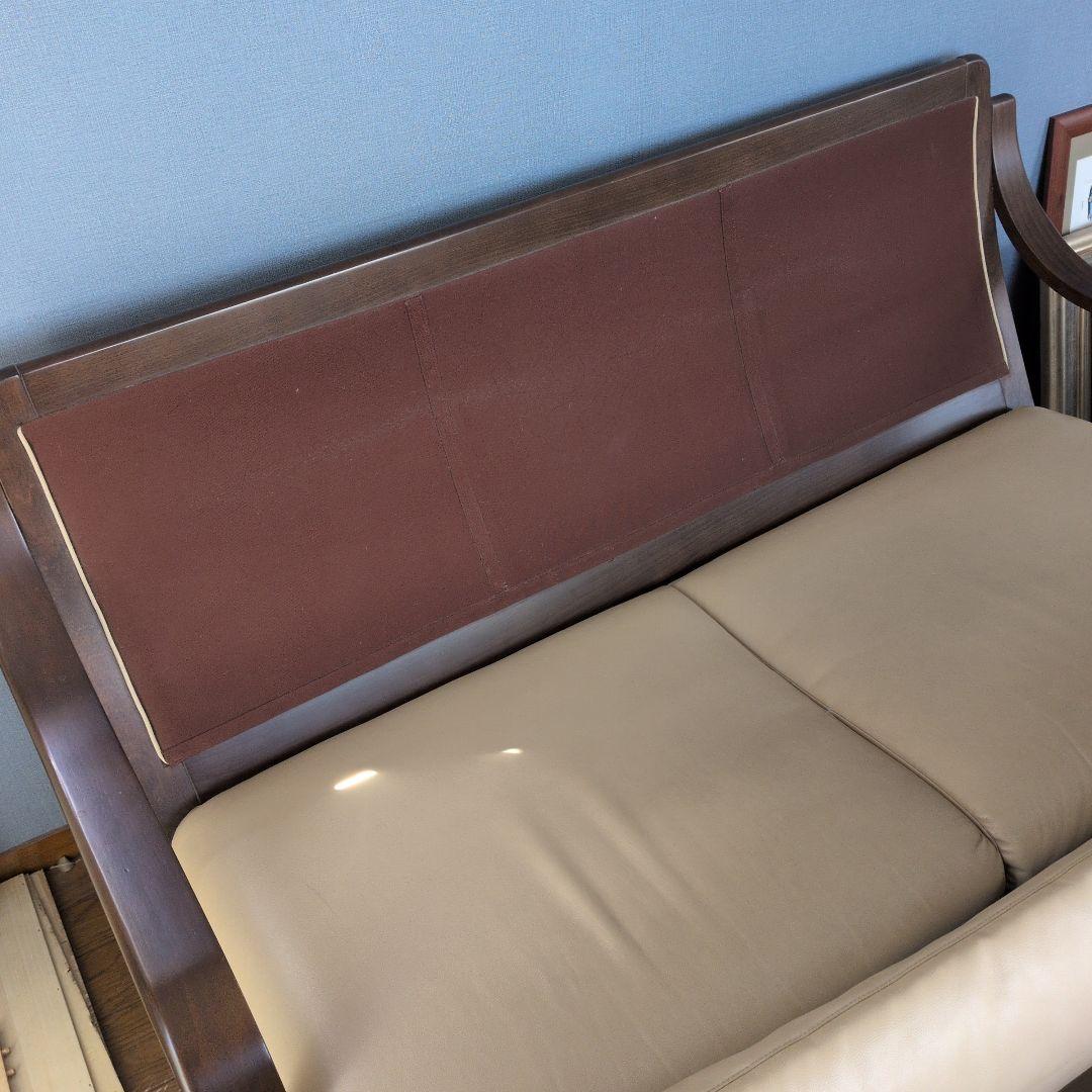 最終案内　富士ファニチア曲げ木 2人掛けソファ　152x78x83 座面高38