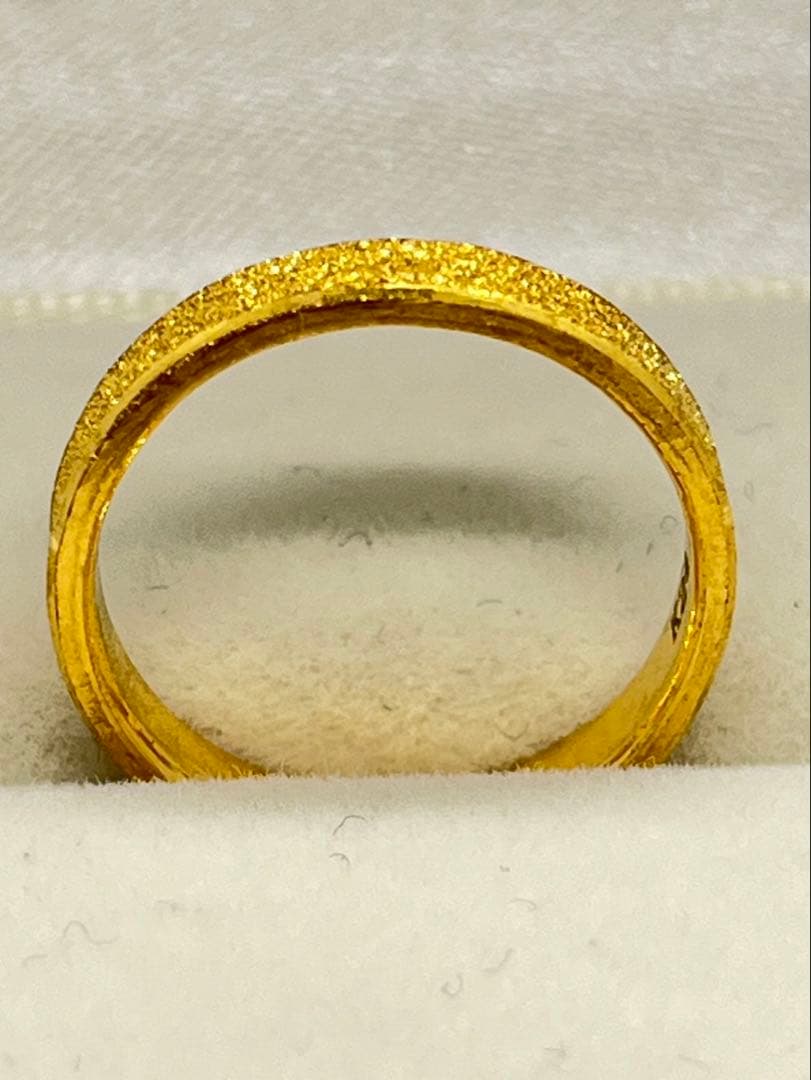 あーきK24純金グロスリング 4.00g指輪リング 刻印あり ハンドメイド