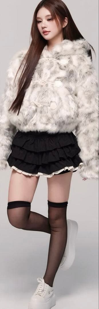 スカート andwang Charm frill cullotte mini skirt