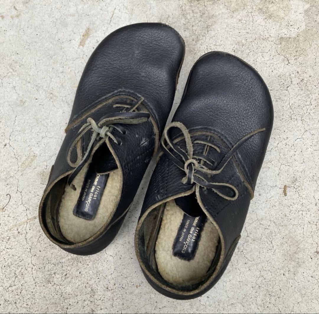 【tricot COMME des GARONS 】レザーシューズ シボ革