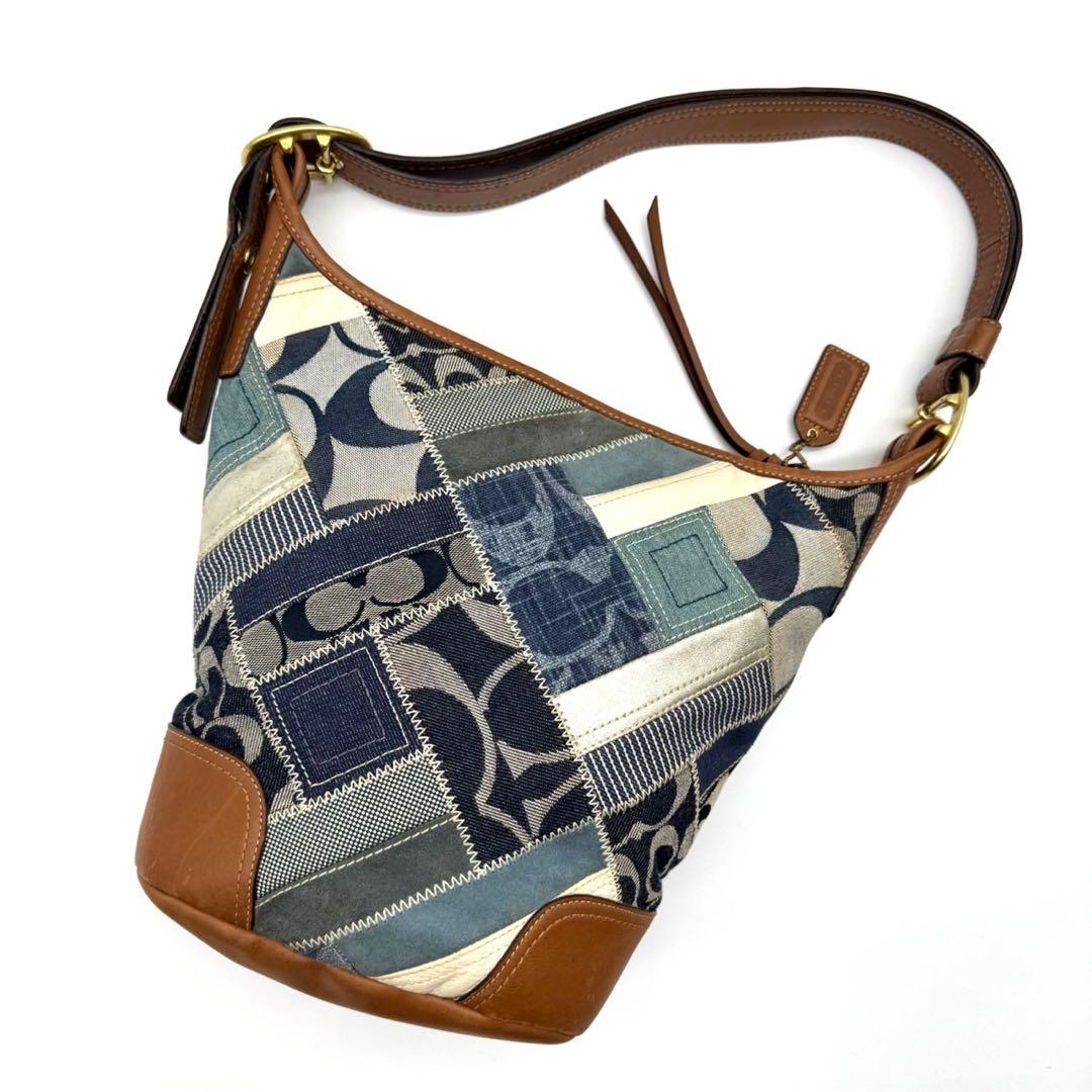 バッグ vintage coach Patchwork Shoulder Bag