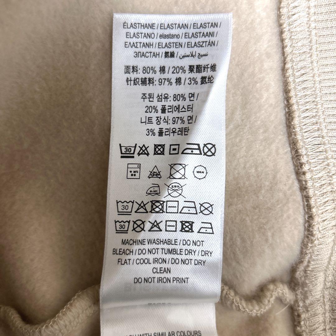 《極美品》Burberr☆ロゴスウェット トレーナー ビッグロゴ ベージュ L