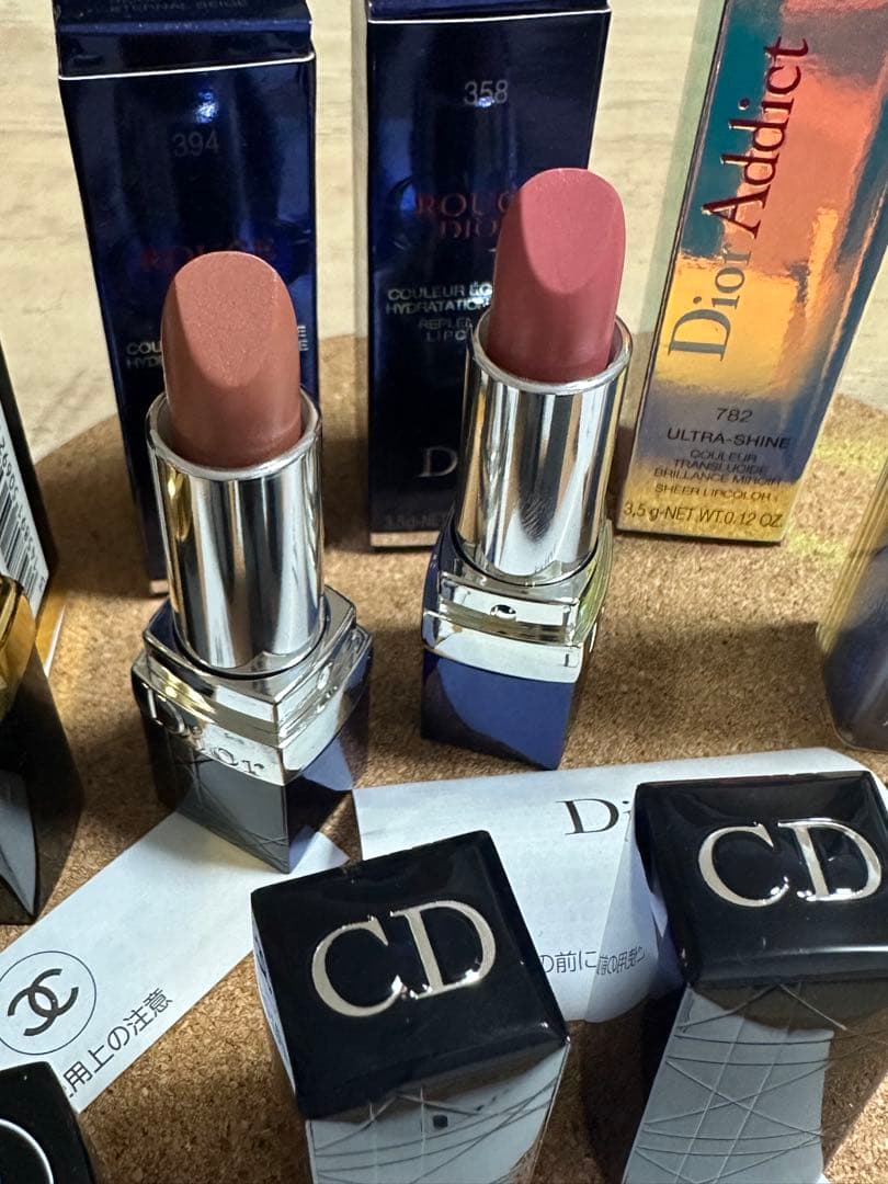 未使用　4点　シャネル　ディオール　口紅　ルージュ