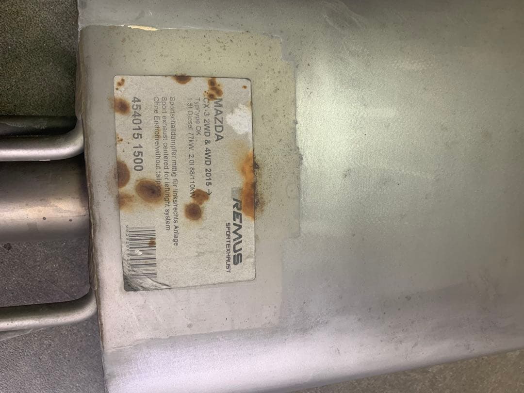 REMUS ステンレススチール マフラー　cx-3