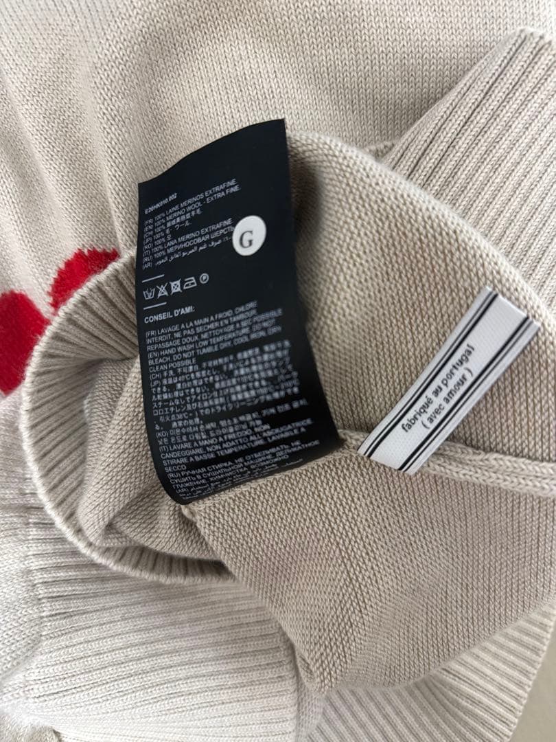AMI PARIS ハートロゴニット Lサイズ