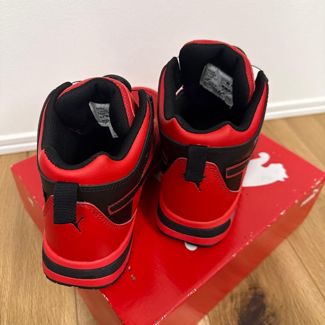 プーマ　安全靴 スイッチバック レッド ディスク ミッドカット