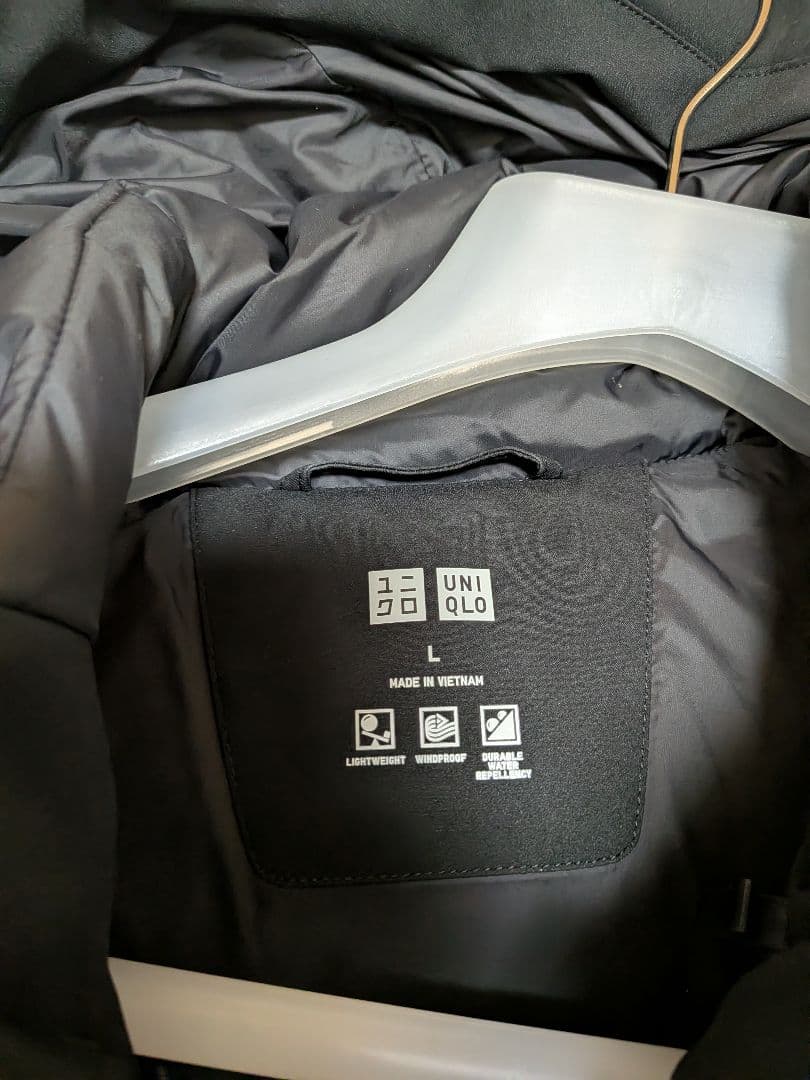 UNIQLO ブラック ダウンジャケット L