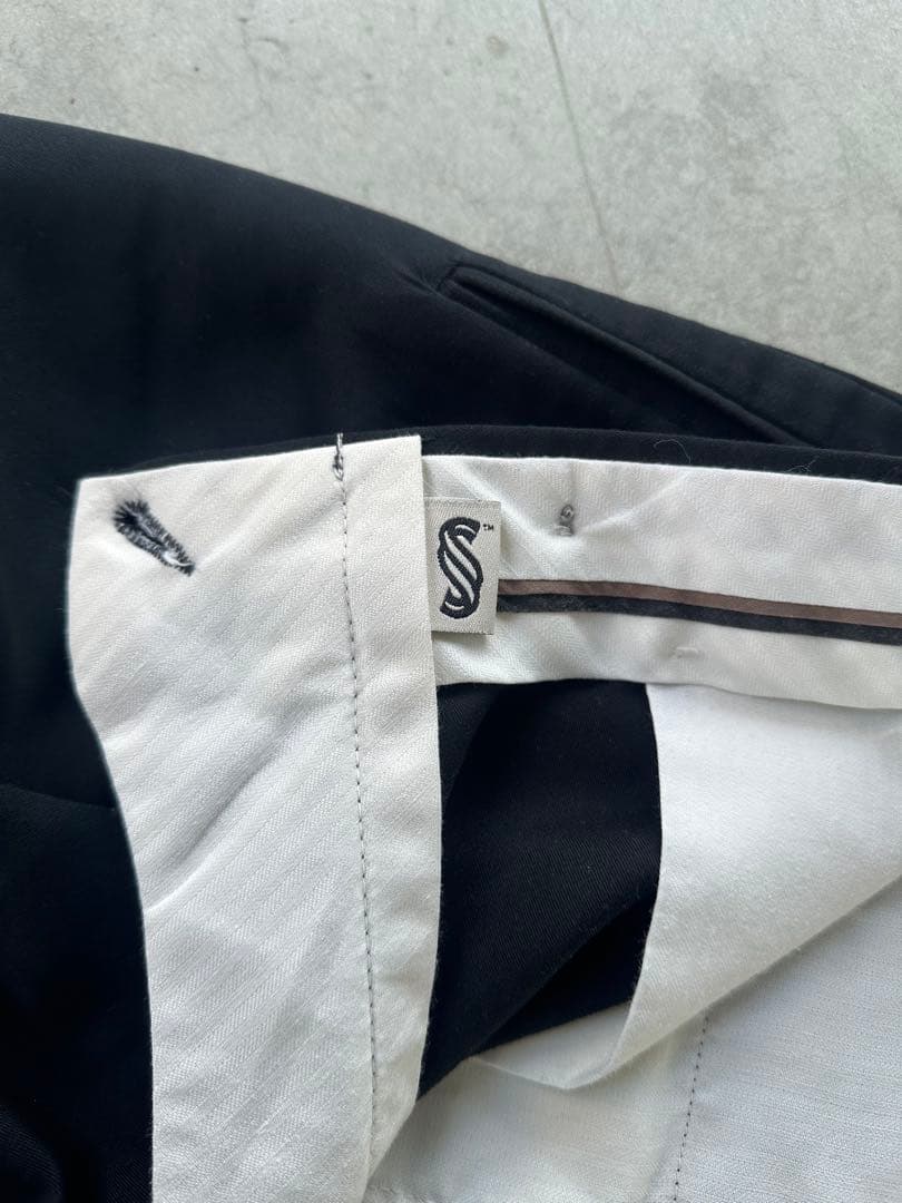 90s SLATES 3タック　スラックス　アメリカ製　W34/L30 黒