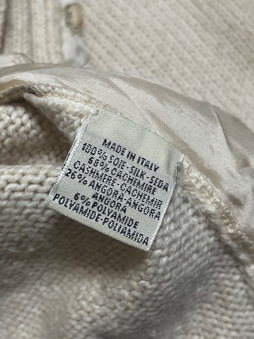 HERMES マルジェラ期 カシミヤ シルク ニット カーディガン L