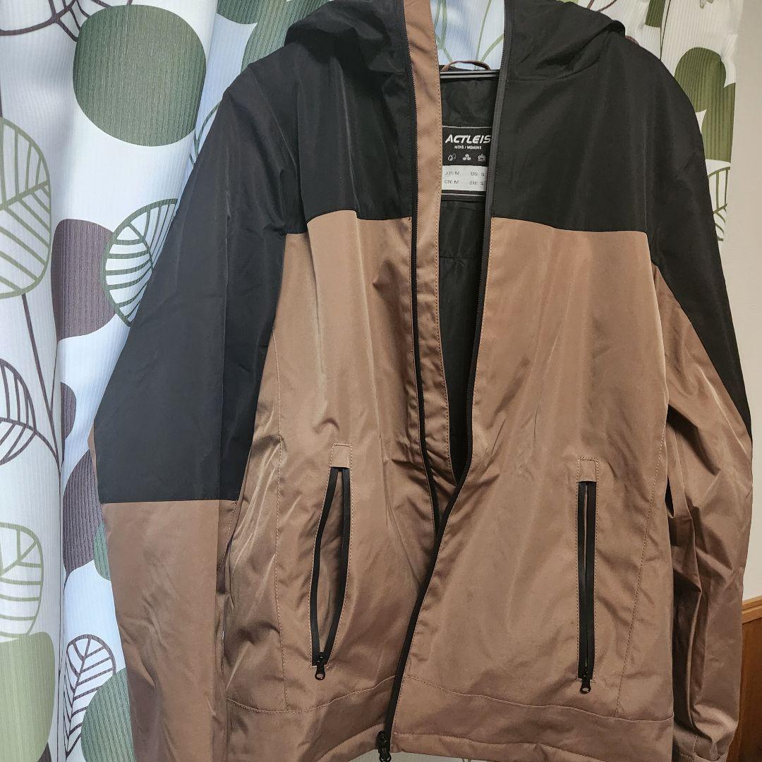 【美品】アクレイス　スノーボードウェア　上下セット　レディースM ブラック×モカ