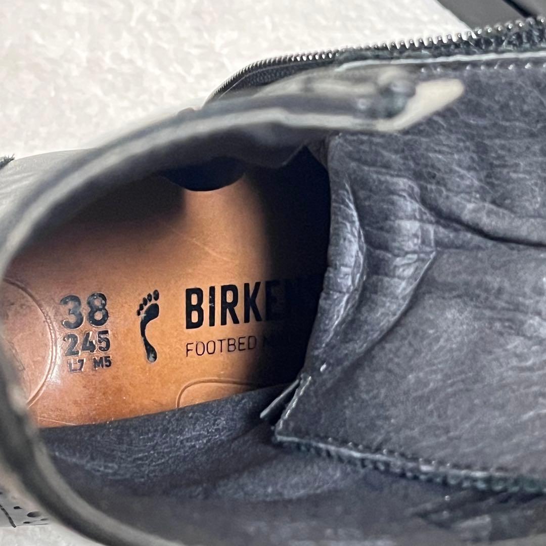 【BIRKENSTOCK】廃盤品 レースアップ ブーツ ブラック サイドジップ